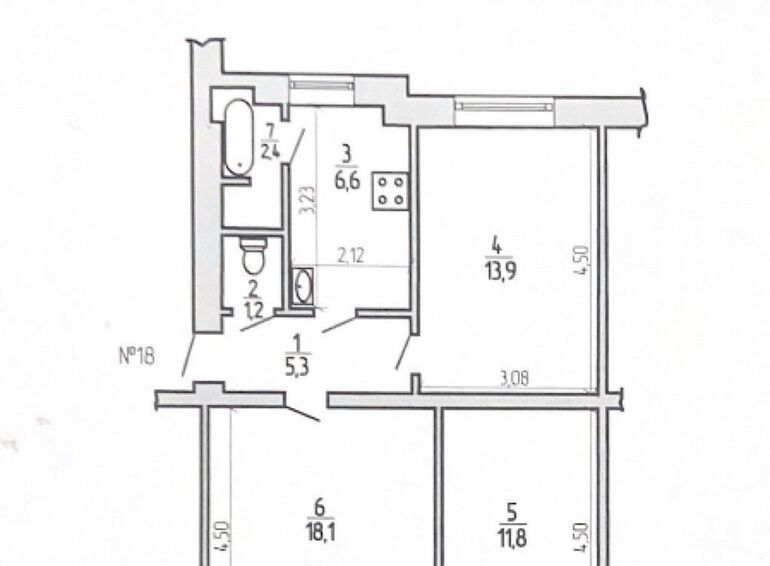 квартира г Тула р-н Центральный ул Тургеневская 38а фото 15