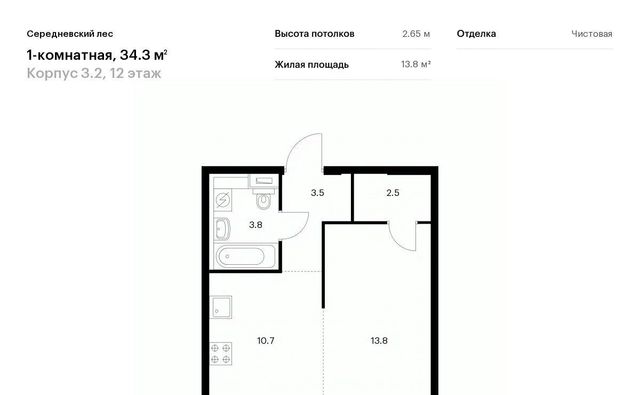 г Москва п Филимонковское д Середнево ЖК Середневский Лес 3/2 Филатов Луг фото