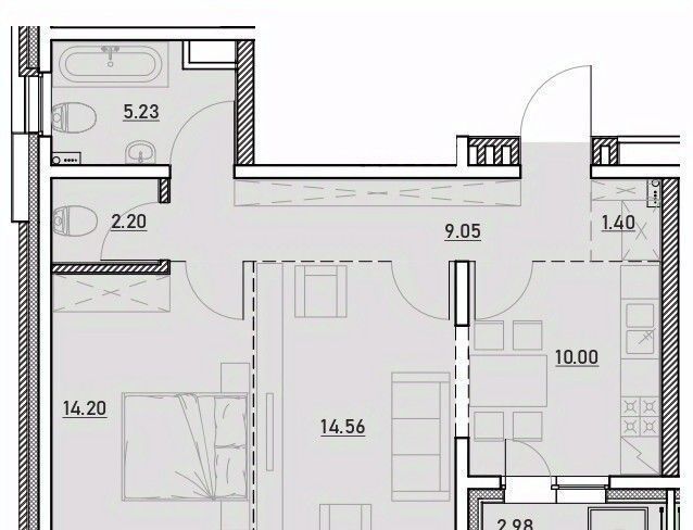 квартира г Иркутск р-н Ленинский ЖК Zenith фото 1