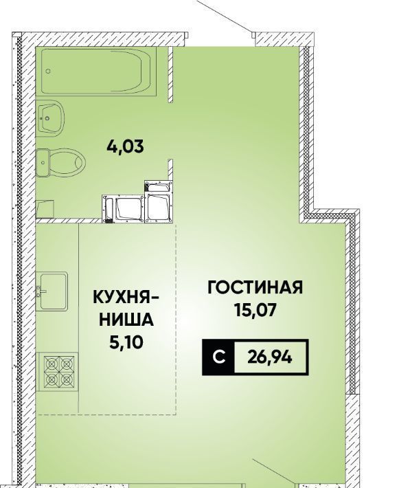 квартира г Краснодар р-н Прикубанский Достояние мкр фото 1