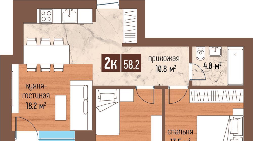 квартира р-н Светлогорский г Светлогорск ул Ольховая 32к/7 фото 1