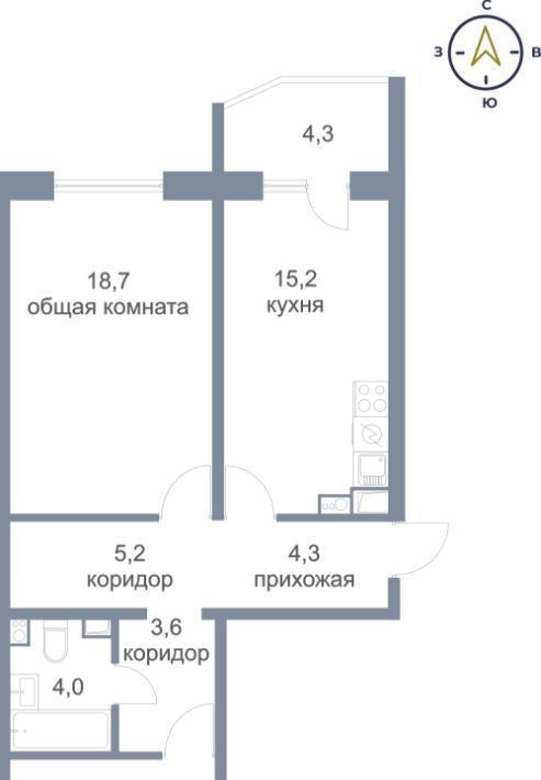 квартира городской округ Солнечногорск д Голубое б-р Парковый 2к/3 Нахабино фото 1