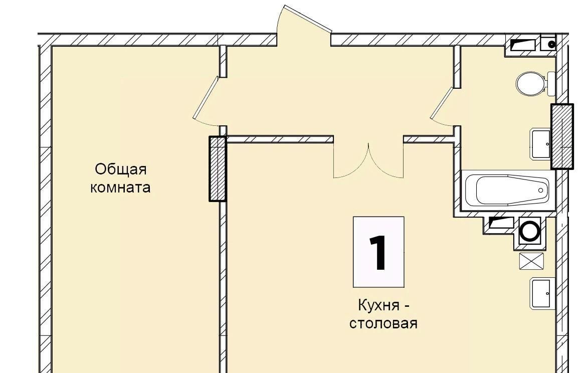 квартира г Якутск ЖК «Атмосфера» фото 1