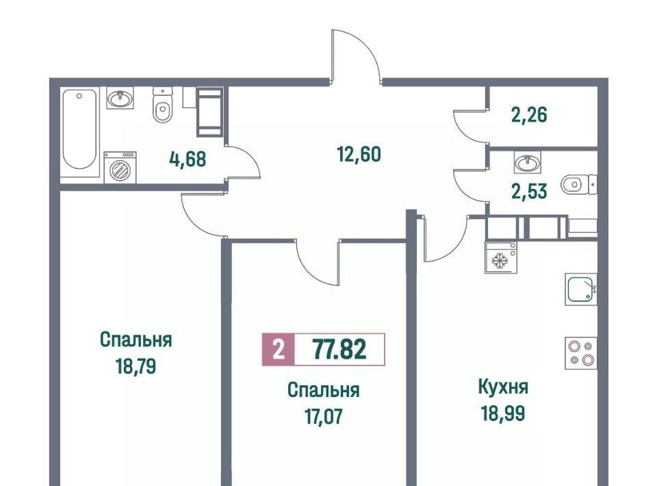 квартира р-н Всеволожский г Мурино пр-кт Ручьевский 1/24 Девяткино фото 1