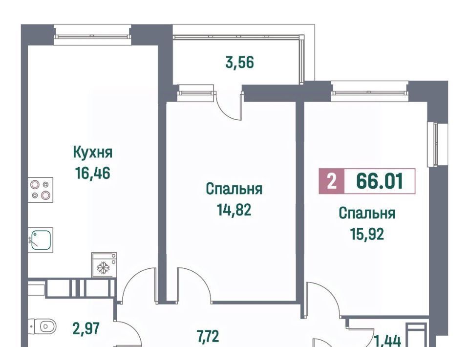 квартира р-н Всеволожский г Мурино пр-кт Ручьевский 1/24 Девяткино фото 1