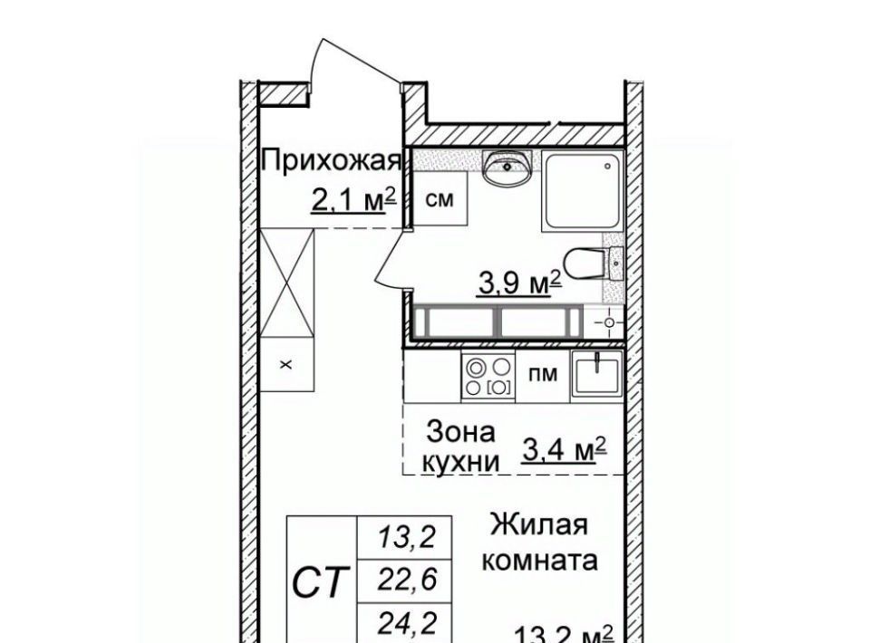 квартира г Нижний Новгород Горьковская ЖК «Новая Кузнечиха» 9 фото 1