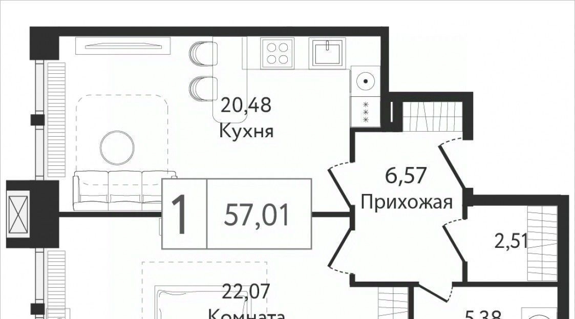 квартира г Москва метро Технопарк ЖК Дрим Тауэрс фото 1