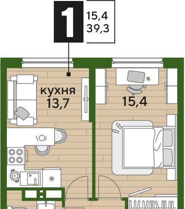 квартира г Краснодар р-н Прикубанский ул им. Анны Ахматовой фото 2