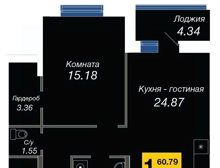 квартира г Брянск р-н Советский 4-й мкр фото 1