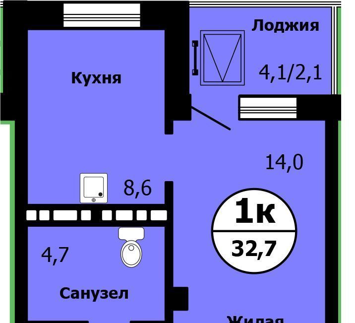 квартира г Красноярск р-н Свердловский ул Лесников 37б фото 1