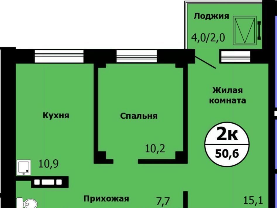 квартира г Красноярск р-н Свердловский ул Лесников 1 фото 1