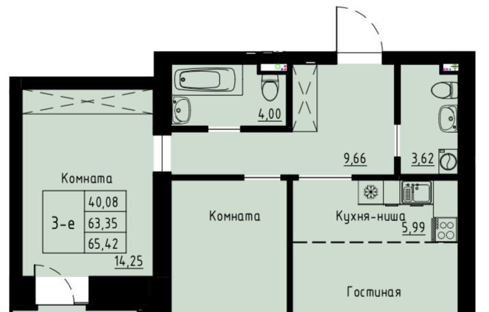 квартира г Красноярск р-н Октябрьский ул Елены Стасовой фото 1