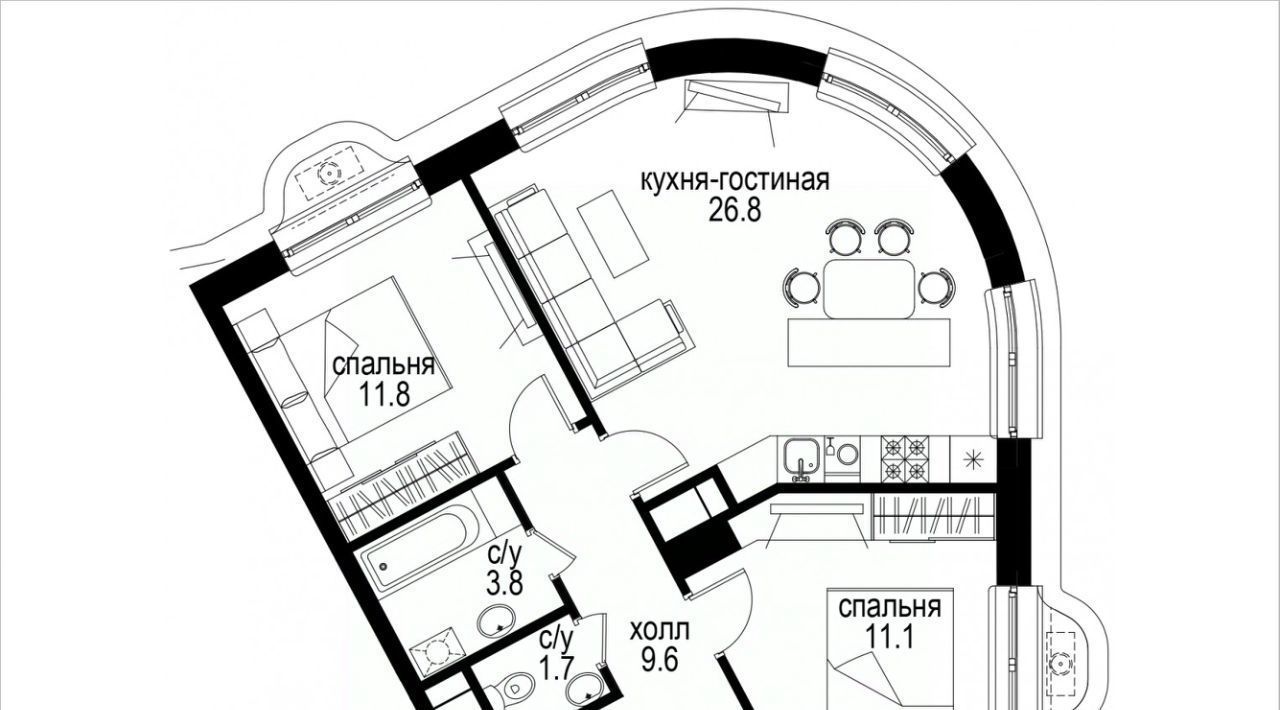 квартира г Москва метро Электрозаводская ЖК Интеллигент фото 1