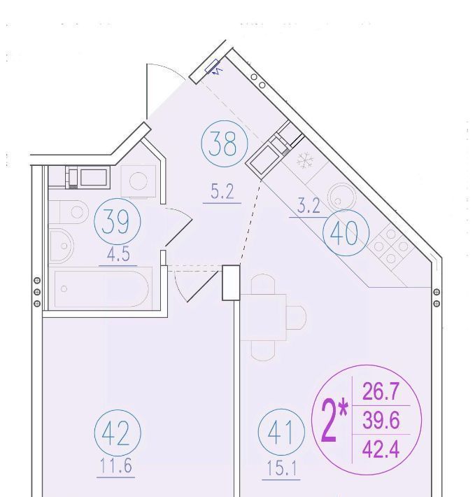 квартира г Ростов-на-Дону р-н Советский ул Благодатная 164 фото 2