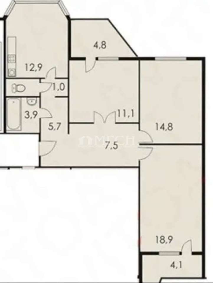 квартира г Москва ул Медиков 22к/1 фото 34