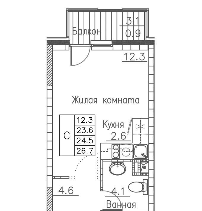 квартира г Владивосток р-н Ленинский ЖК «Гринхилс» фото 1