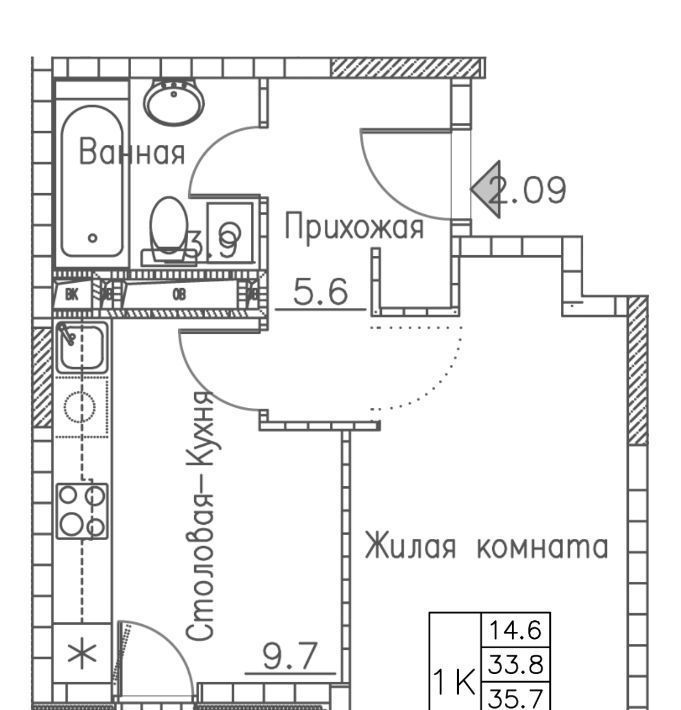 квартира г Владивосток р-н Ленинский ЖК «Гринхилс» фото 1