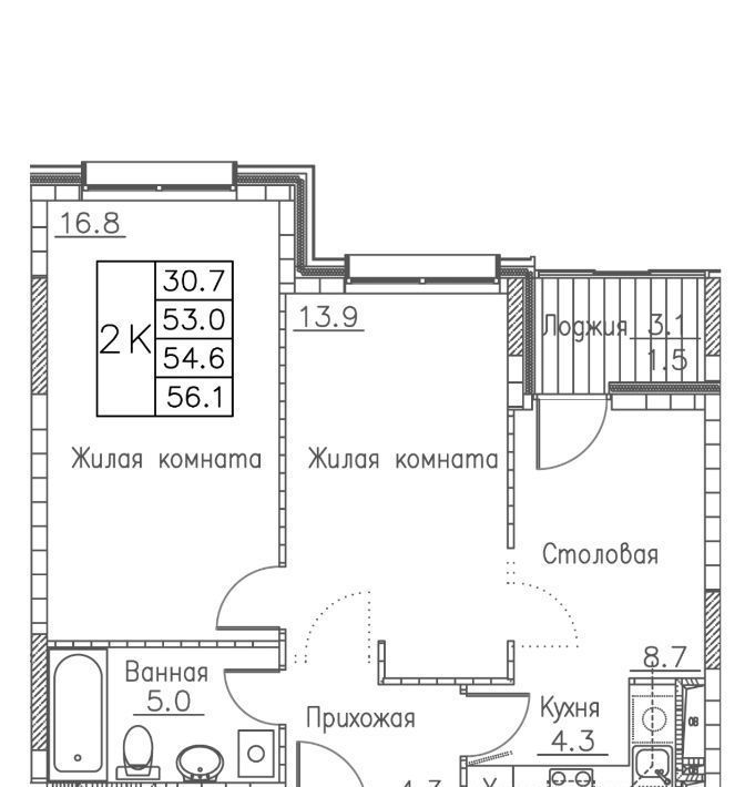 квартира г Владивосток р-н Ленинский ул Расула Гамзатова 7к/2 фото 1