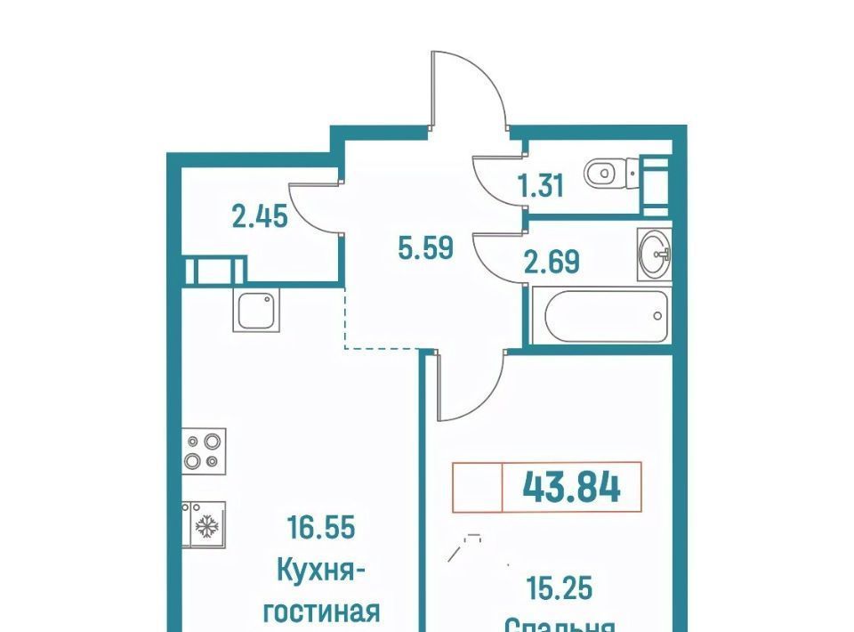 квартира р-н Всеволожский г Мурино ул Екатерининская 18/3 Девяткино фото 1