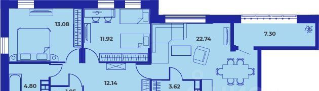 квартира г Брянск р-н Советский ул Советская 122 фото 1