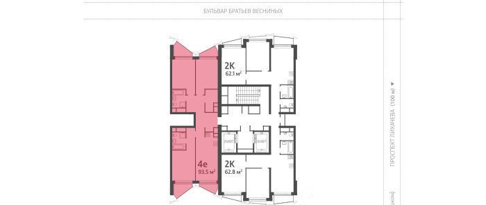 квартира г Москва метро ЗИЛ б-р Братьев Весниных 1 фото 2