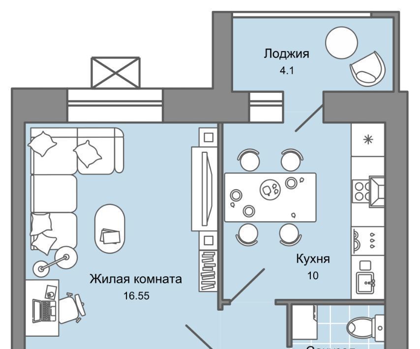 квартира г Киров р-н Ленинский ул Дмитрия Козулева 9 фото 14