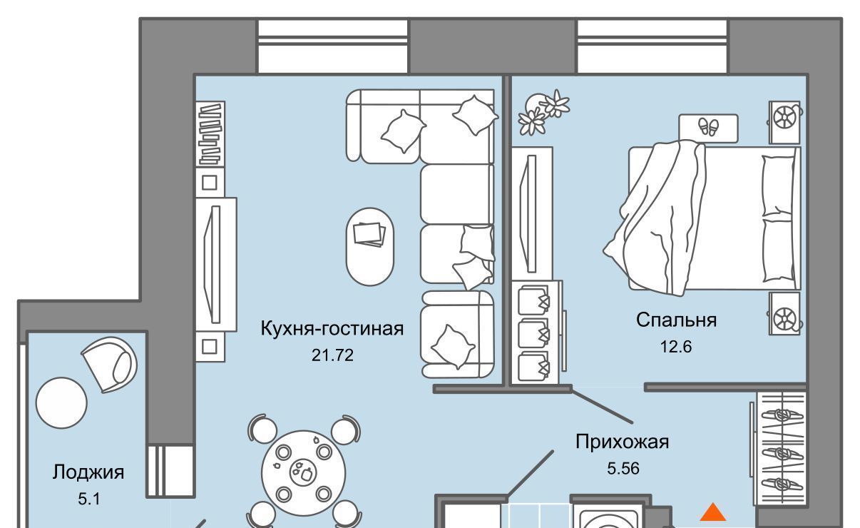 квартира г Киров р-н Ленинский ул Дмитрия Козулева 9 фото 12