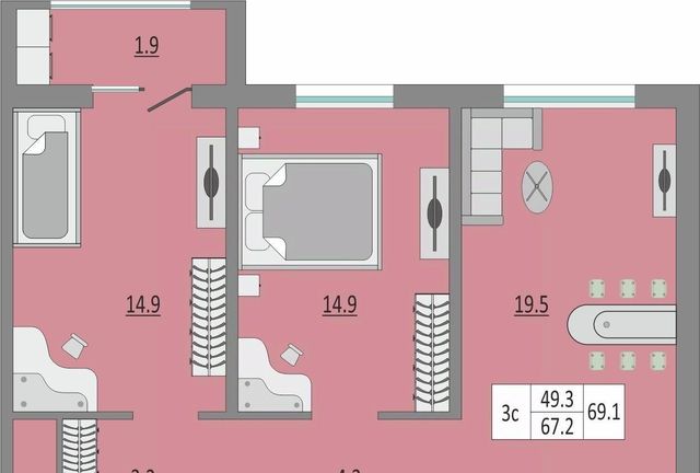 р-н Дзержинский Северный ЖК Геометрия 2 жилрайон, 15Б мкр фото