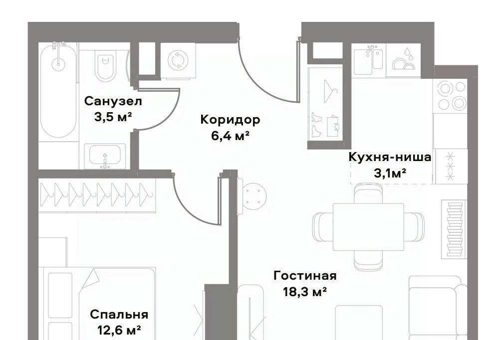 квартира г Москва метро Белорусская пр-кт Ленинградский 8 фото 2