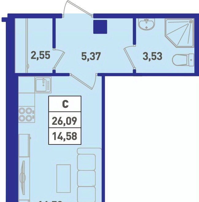 квартира р-н Всеволожский г Мурино ул Шоссе в Лаврики 64к/4 Девяткино фото 1