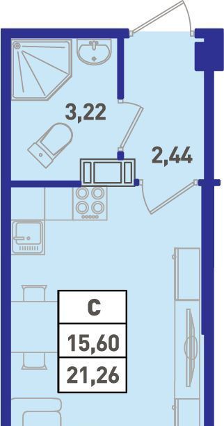 квартира р-н Всеволожский г Мурино ул Шоссе в Лаврики 64к/4 Девяткино фото 1