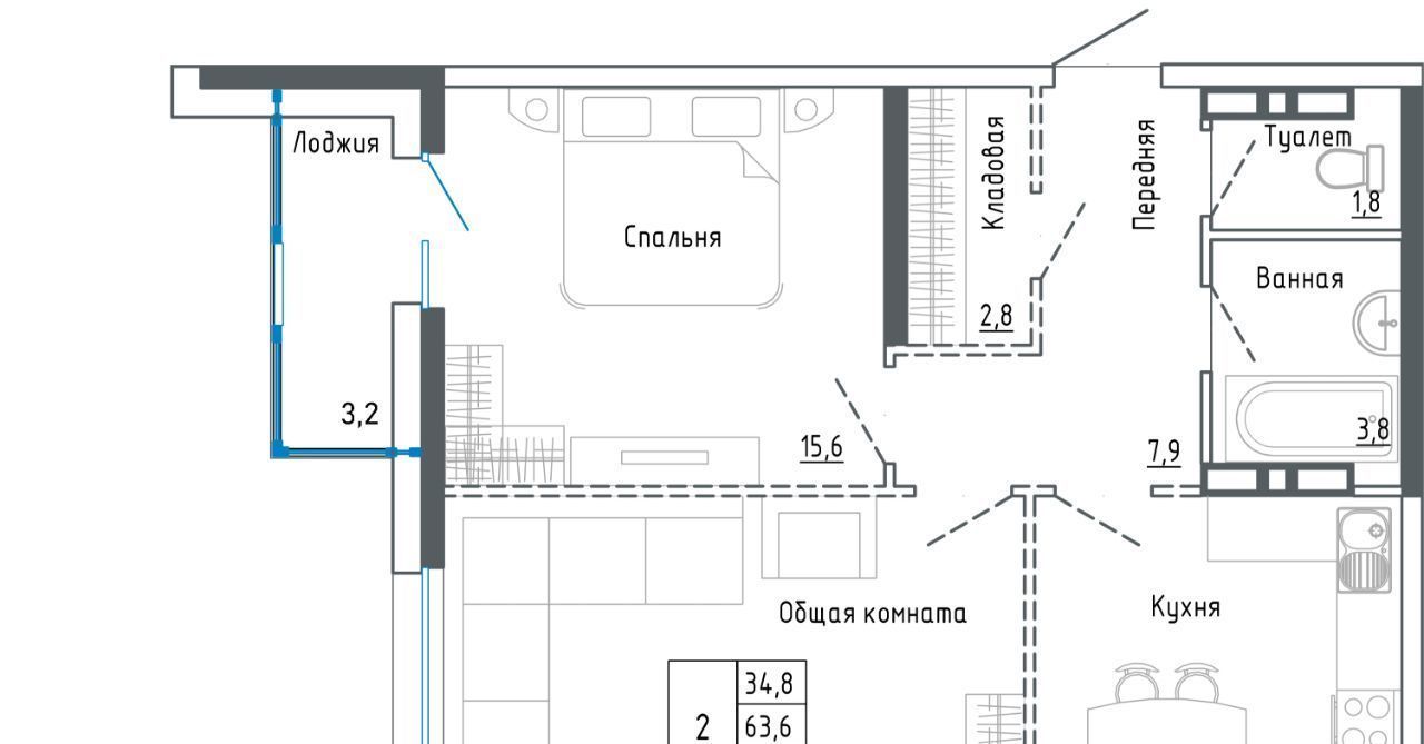 квартира г Уссурийск ул Александра Францева 44 фото 1