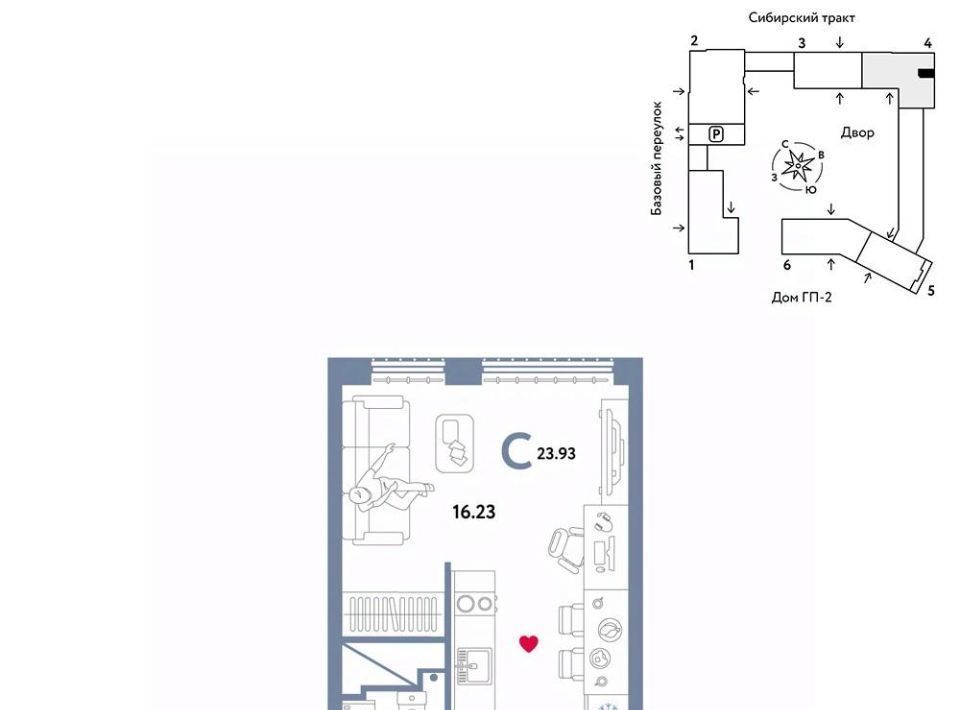 квартира г Екатеринбург микрорайон Сибирский Сибирский Сад жилой комплекс, Ботаническая фото 1