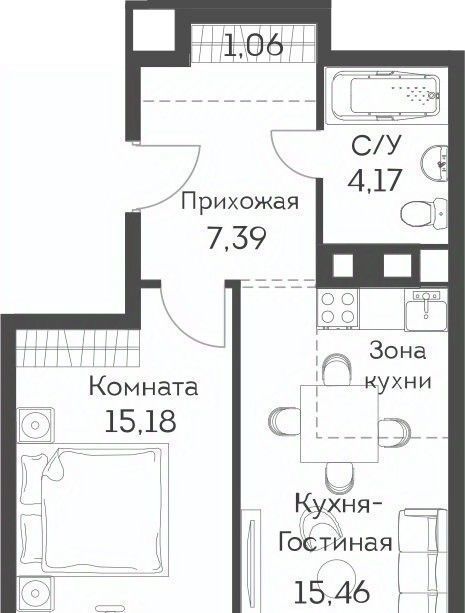 квартира г Москва ул Муравская 46 направление Ленинградское (северо-запад) ш Пятницкое фото 1