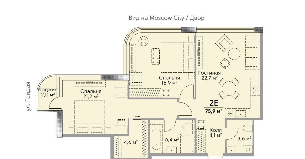 квартира г Москва метро Аминьевская ЖК Сторис на Мосфильмовской Кинематографический кв-л фото 1