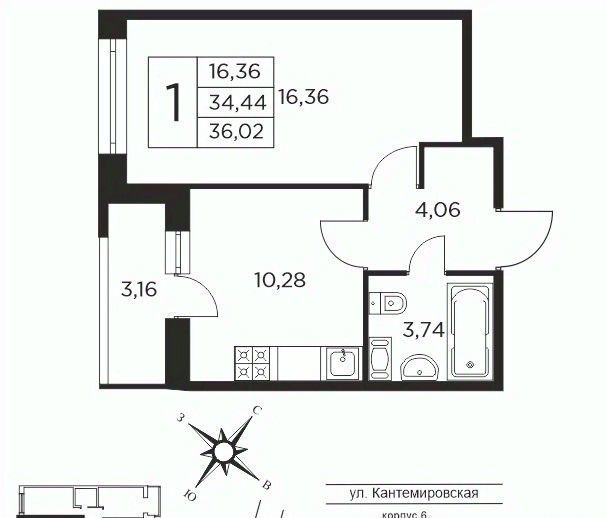 квартира г Санкт-Петербург метро Лесная пр-кт Большой Сампсониевский 70к/3 фото 1