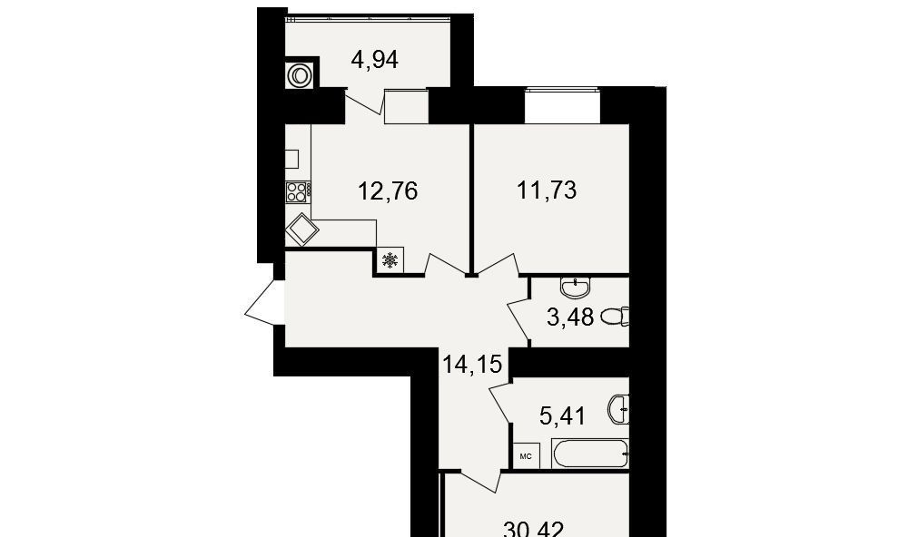 квартира г Рязань р-н Московский ЖК «Видный» фото 1