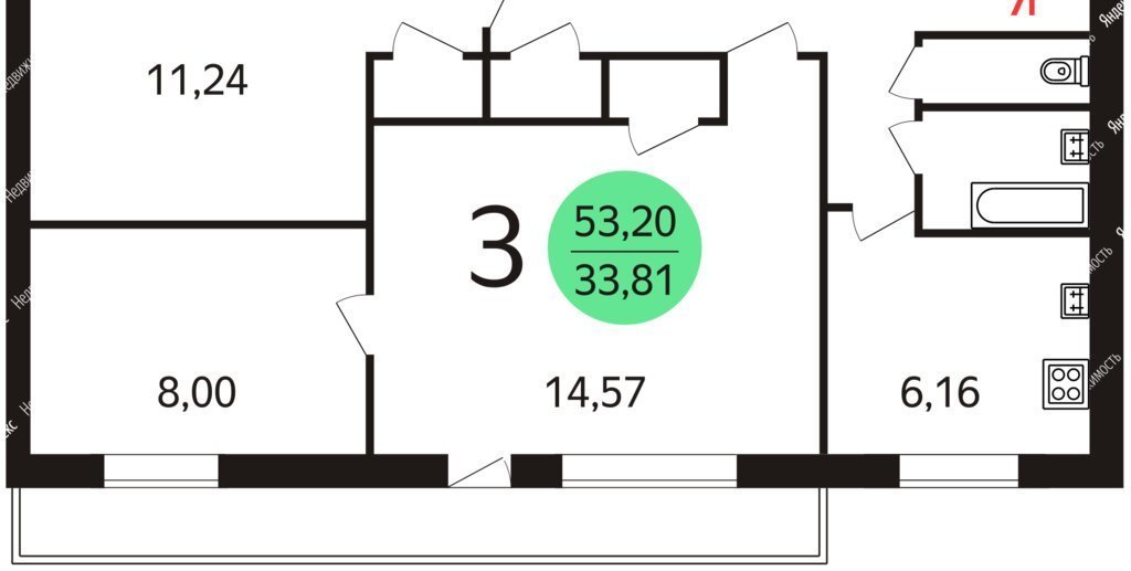 квартира г Москва метро Люблино ул Ставропольская 58к/2 фото 25