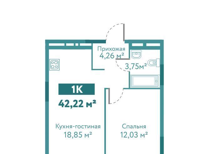 квартира г Тюмень р-н Ленинский Лесобаза ЖК «Акватория» фото 1