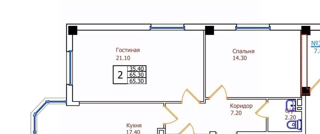 квартира г Ставрополь р-н Промышленный ул 45 Параллель 87 фото 1