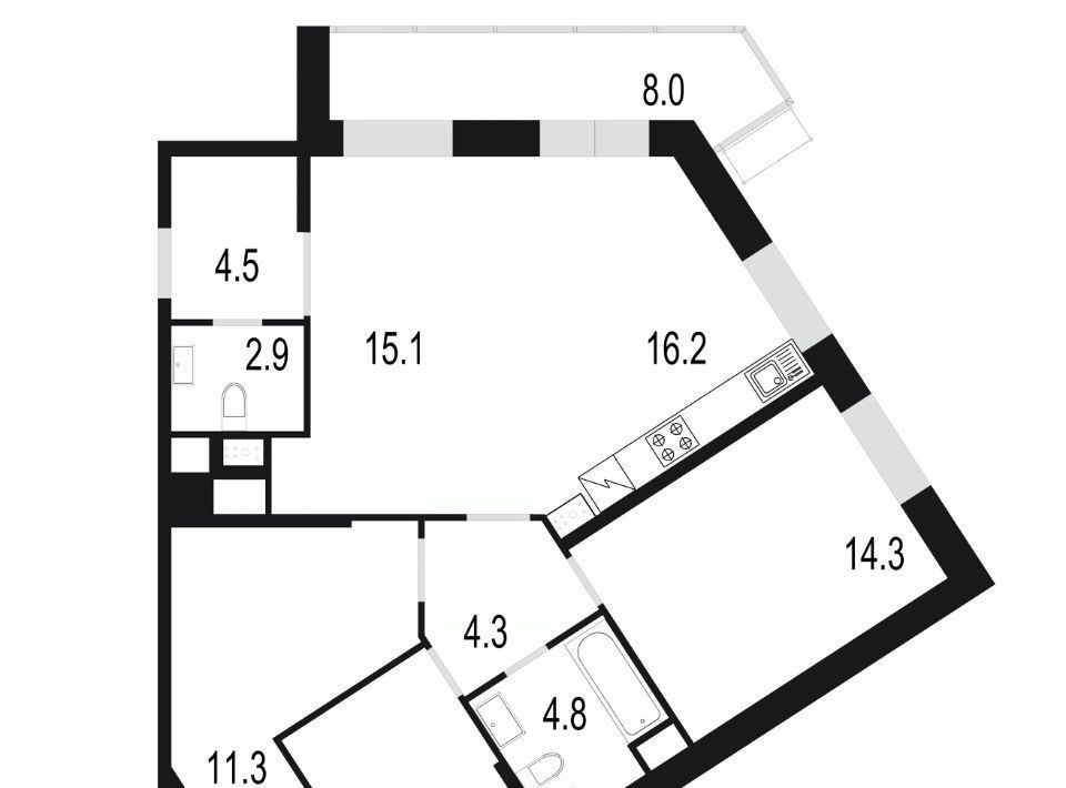 квартира г Одинцово ул Маковского 28 Одинцово фото 1