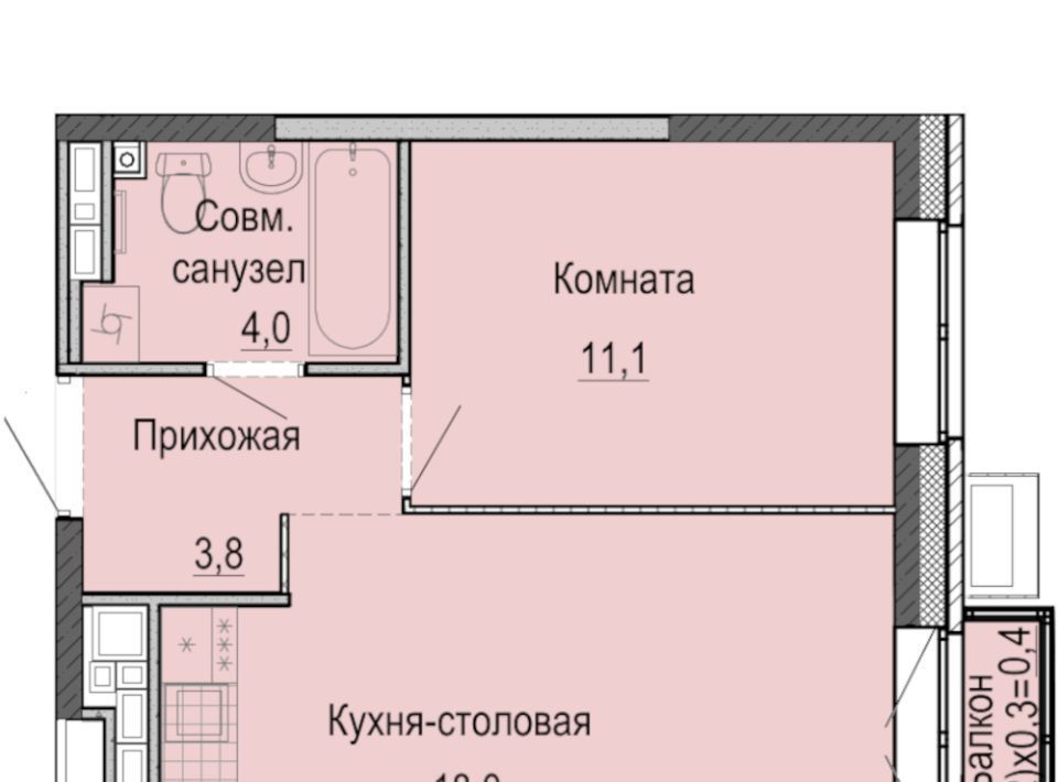 квартира г Ижевск р-н Первомайский Ракетный жилрайон, 3-й мкр фото 1