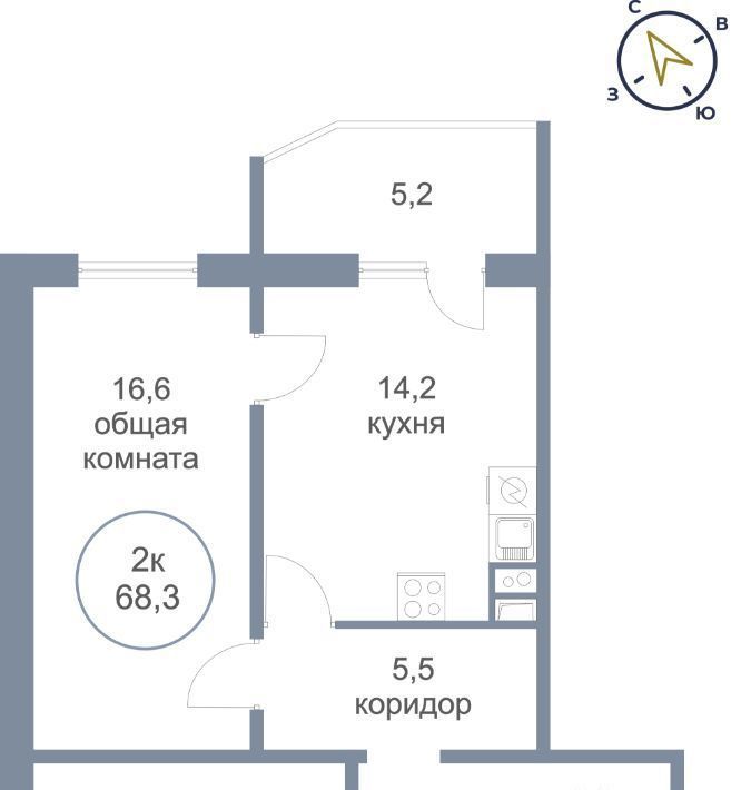 квартира р-н Сургутский пгт Белый Яр Гидронамыв кв-л, 187 фото 1