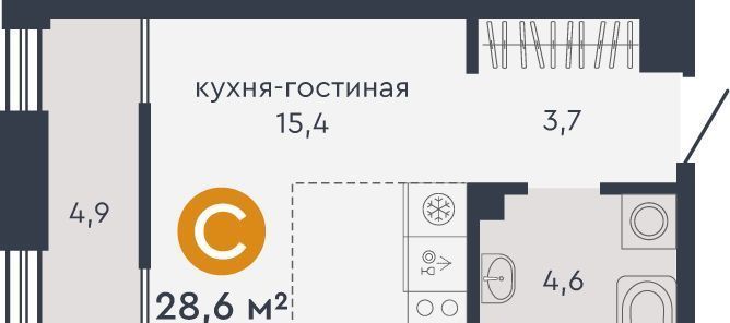 квартира г Екатеринбург Машиностроителей Пионерский жилрайон, ул. Александровская, 3А фото 1