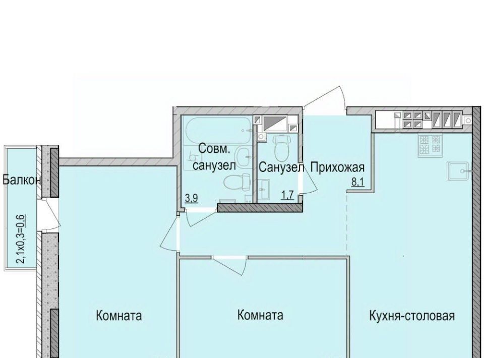 квартира г Ижевск р-н Первомайский Ракетный ЖК Умные Кварталы А14 жилрайон, 3-й мкр фото 1