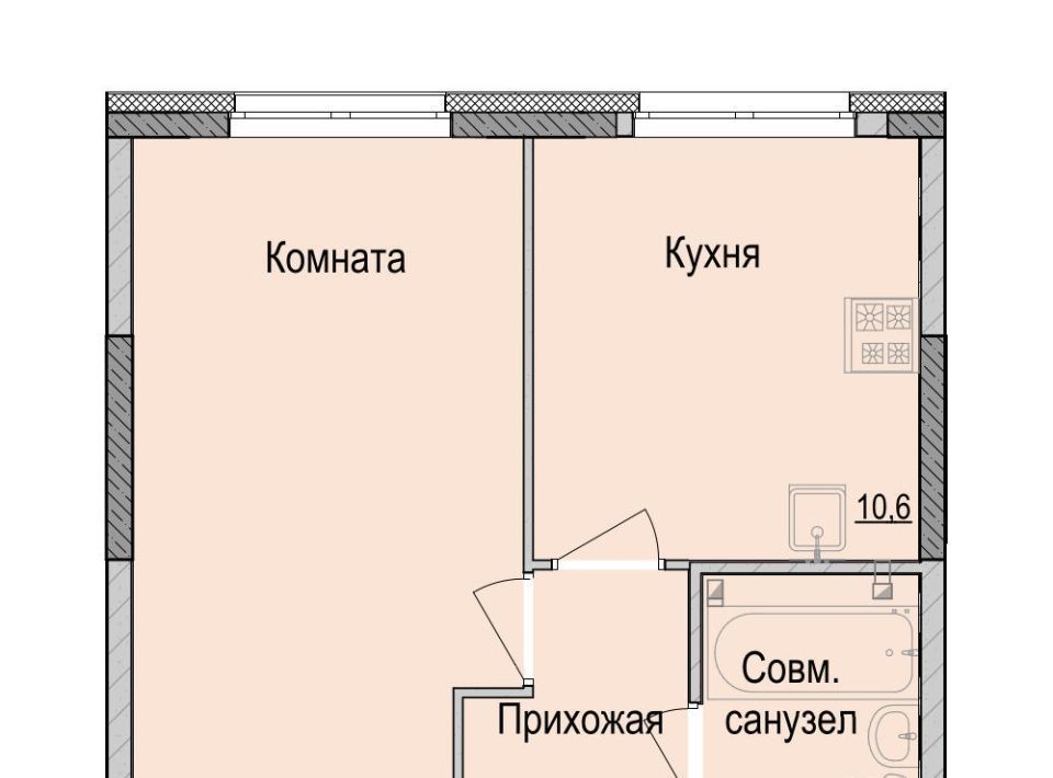 квартира г Ижевск р-н Первомайский Ракетный ЖК Умные Кварталы А14 жилрайон, 3-й мкр фото 1