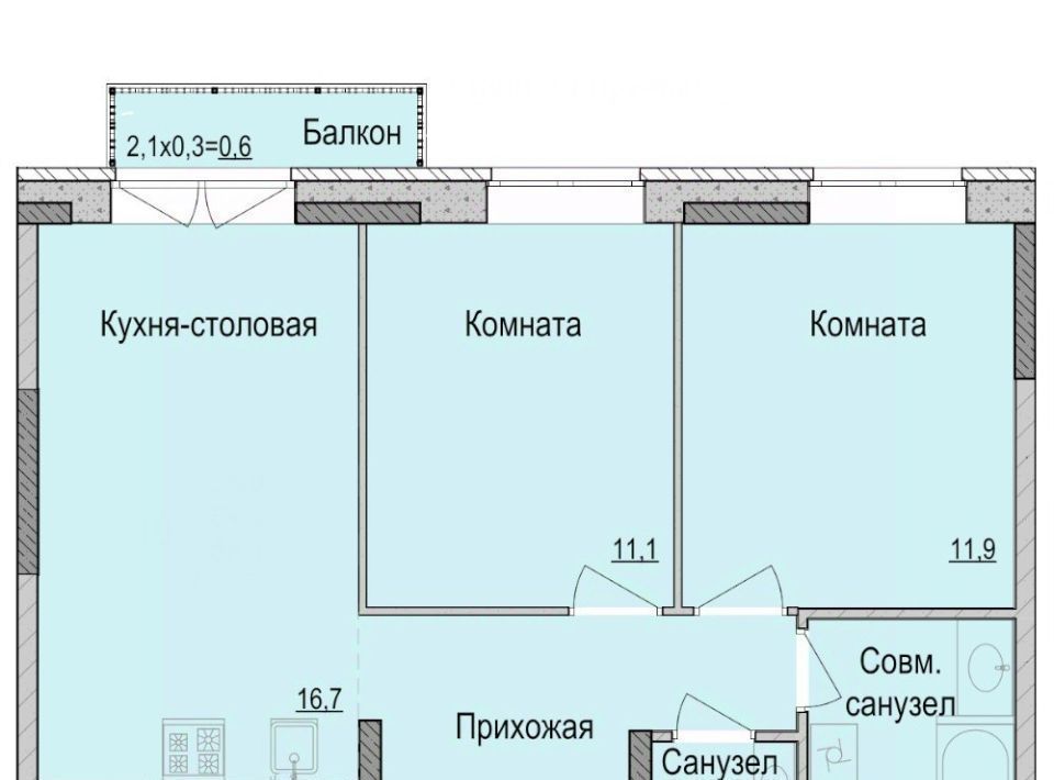 квартира г Ижевск р-н Первомайский ул Камбарская 94к/4 фото 1