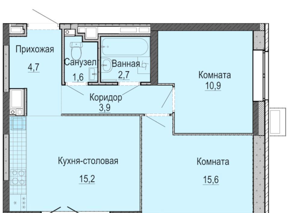 квартира г Ижевск р-н Первомайский Ракетный жилрайон, 3-й мкр фото 1