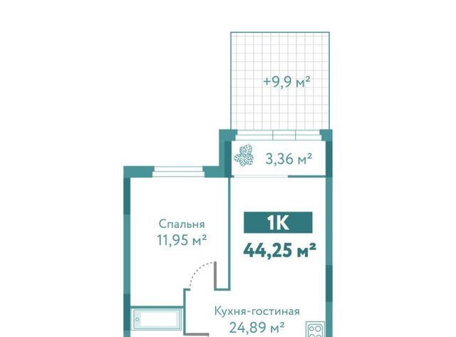 р-н Ленинский дом 10к 1 блок 1 фото