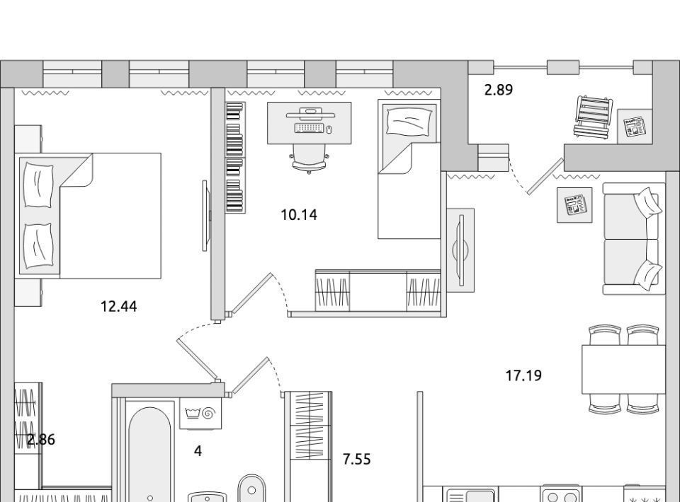 квартира р-н Всеволожский г Мурино ул Шоссе в Лаврики 53к/1 Девяткино фото 1